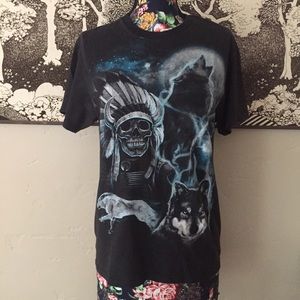 Grim Reaper Unisex Black Graphic Tee Shirt